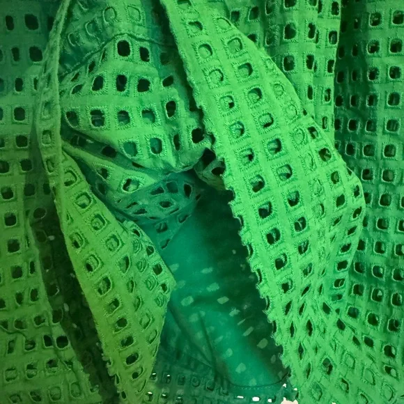 NWT Kate Spade Green Eyelet Skirt - Picture 3 of 6